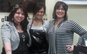 Edge Hair Design staff members at  Girls' Night Out