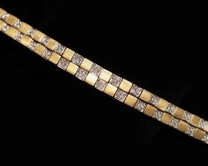 18k Diamond Italian Bracelet